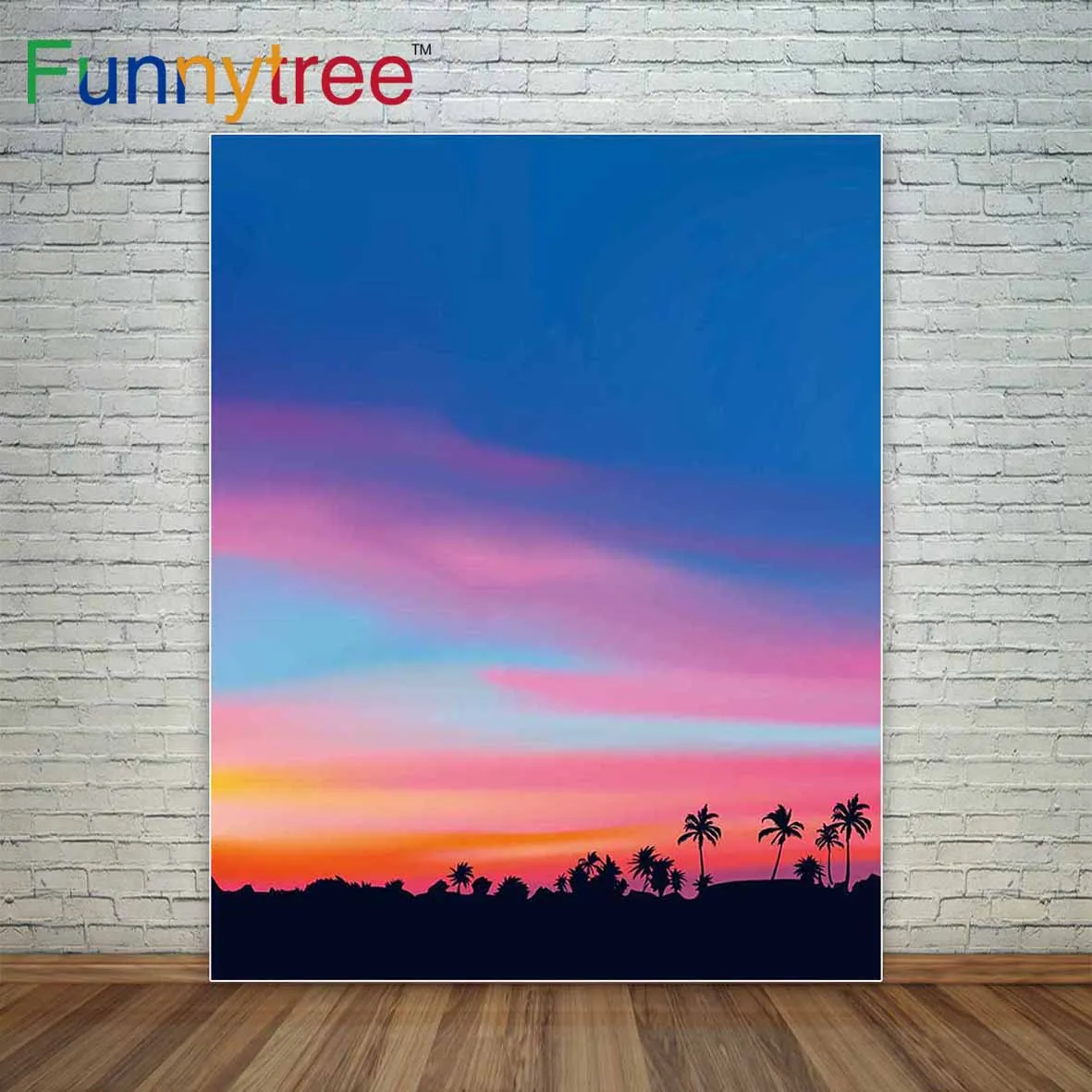 Funnytree студии мечтательной тематикой для фотосъемка розовый синий закат