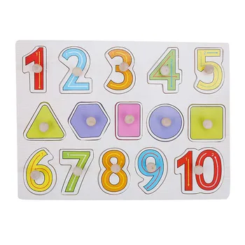

Alphabet And Digit Learning Education Baby Toys Grab Board Wooden Toys Kids Cartoon Pattern Wooden Nail Puzzle Toys