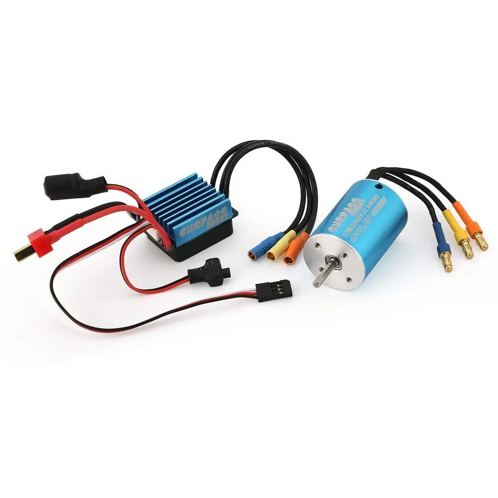 2838 4500KV 4P Sensorless Brushless Motor and 35A Brushless ESC for 1/16 1/18 RC Car RC Boat 2838 4500KV 4P Sensorless Brushless Motor and 35A Brushless ESC for 1/16 1/18 RC Car RC Boat