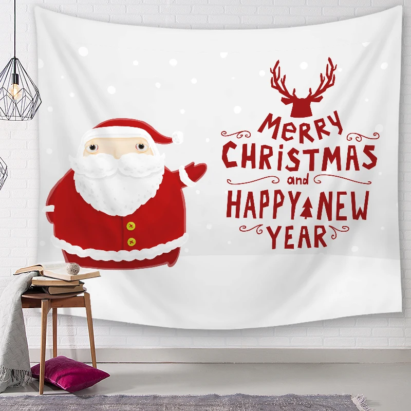 Santa Claus Printed Mandala Tapestry Wall Hanging Decoration Hippie Beach Throw Towel Yoga Mat | Дом и сад