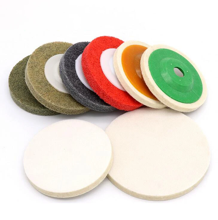 Buy URANN 1PCS 100mm wool felt polishing wheel Angle