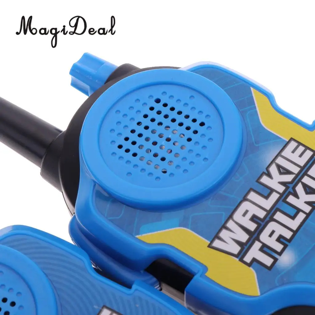 2Pcs Electronic Walkie Talkie Toy Portable Two-Way Radio Interphone Pretend Play Phone Game Outdoor Communication Toys Kids Gift