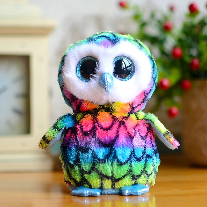 rainbow owl stuffed animal