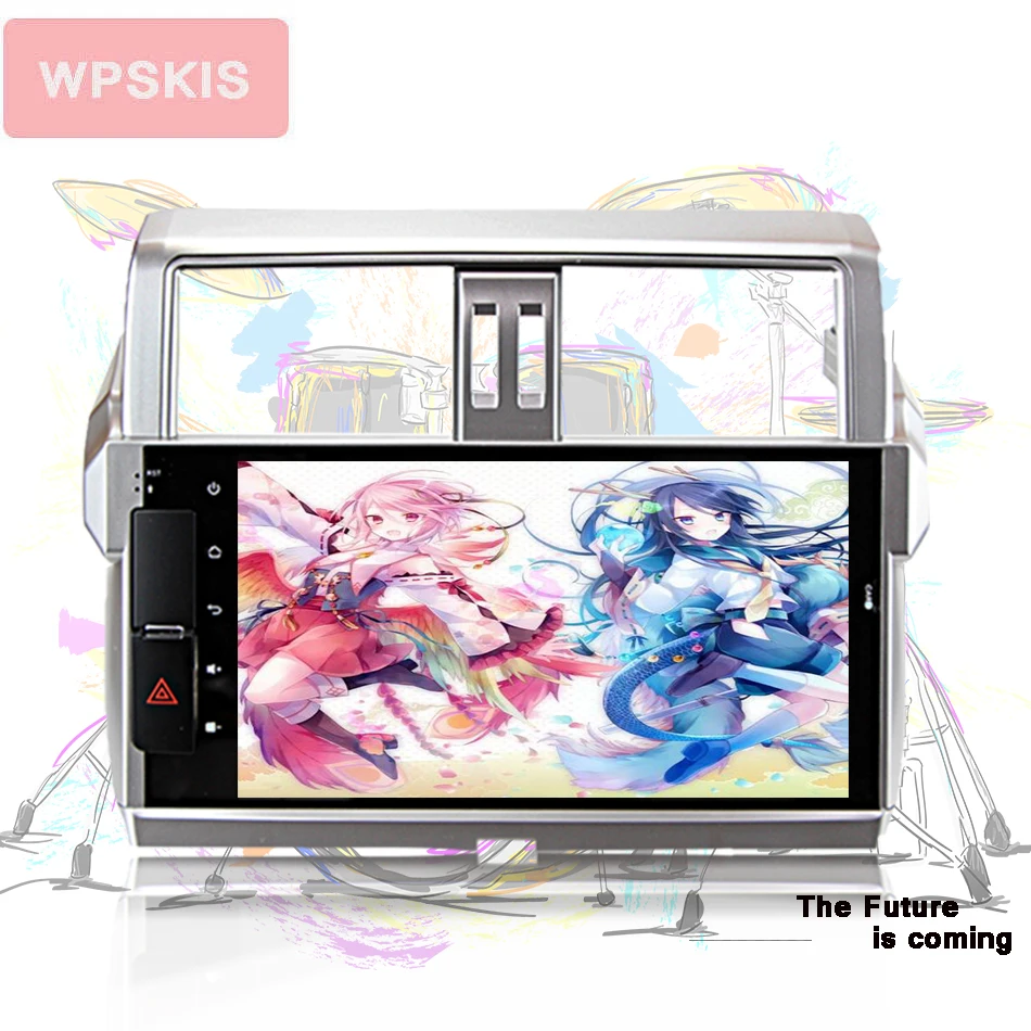 Cheap 10.1" Android 9.0 head unit for Toyota Prado 150 2014 2015 2016 2017 1024*600 Octa Core AUX gps navigation car dvd player System 2