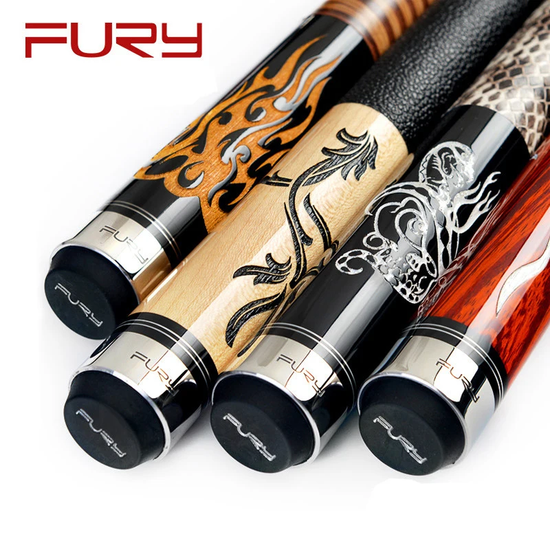 

FURY LE Billiard Pool Cue with Case with Gifts 11.75mm 13mm Tip North America Maple Billard Stick Kit HTO KTO Shaft Carving Cue