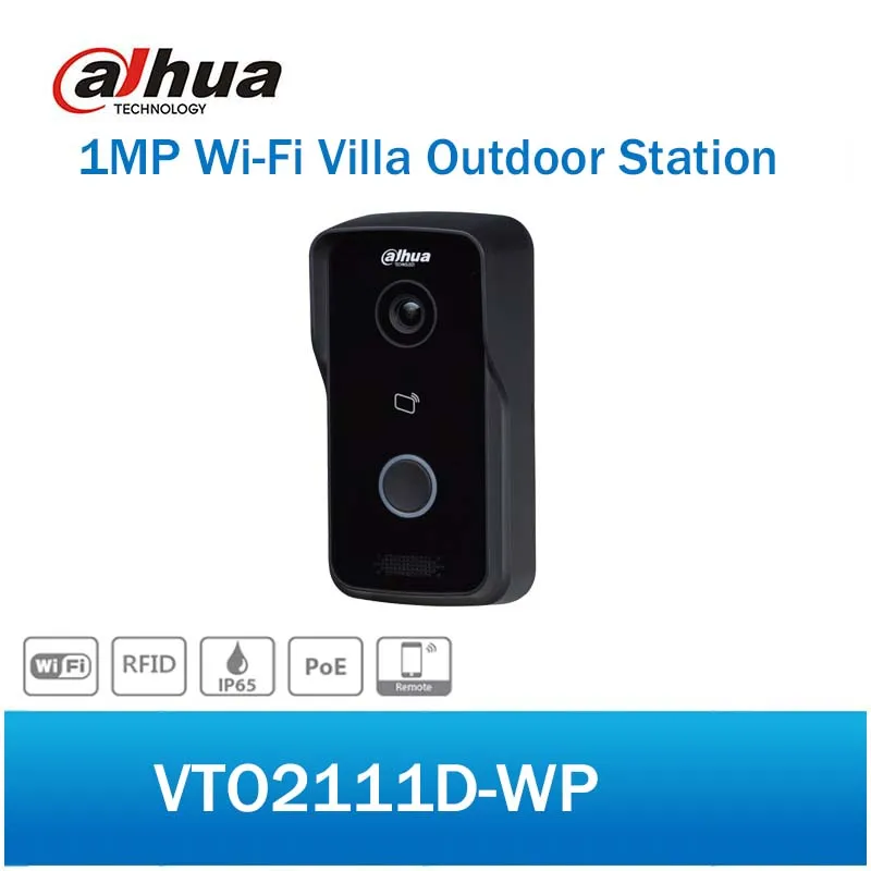 

DH VTO2111D-WP 1MP WiFi Villa Outdoor Station Video Intercom Door Phone with P2P Metal Night vision Voice indication