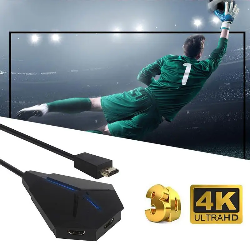 HDMI коммутатор 4 K 30 Гц 3 переключатель порта HDMI 3 в 1 выход 1080 P 3D HDMI сплиттер 58 см HDMI кабель выход соответствие HDCP 14 protoc