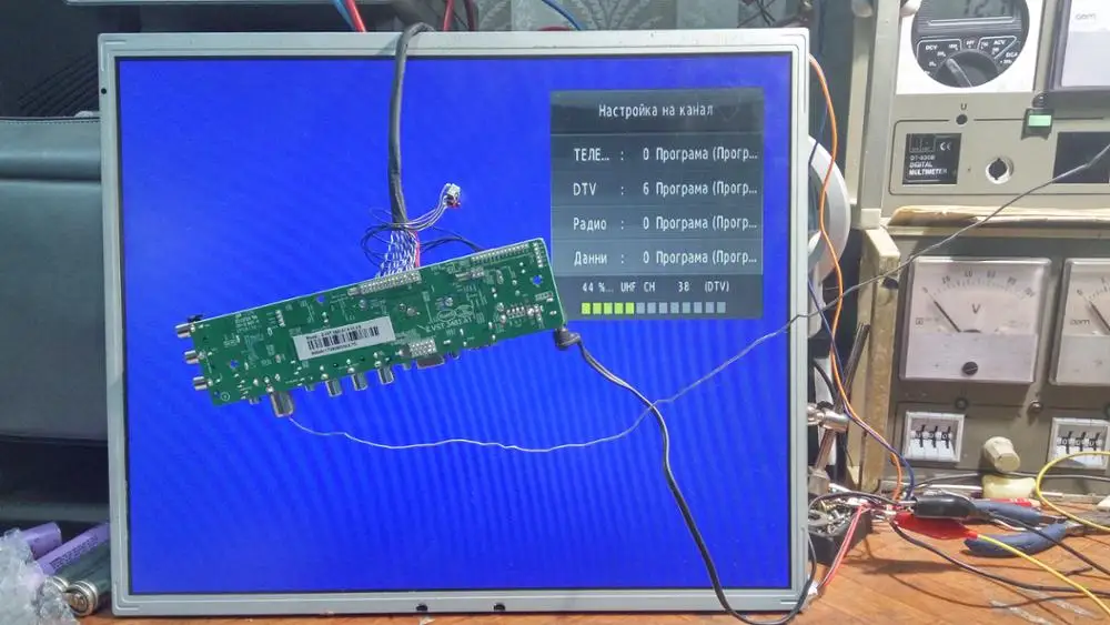 Z. VST.3463.A1 V56 V59 Универсальный ЖК-драйвер Плата Поддержка DVB-T2 ТВ плата+ 7 ключ переключатель+ ИК