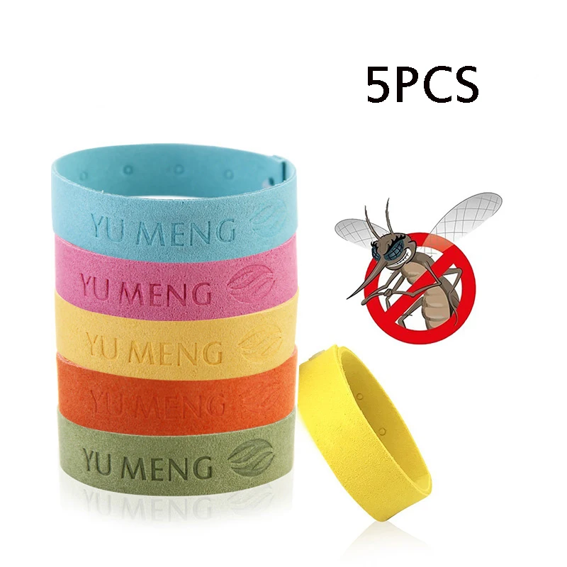 5pcs Super fiber insect repellent bracelet essential oil anti mosquito