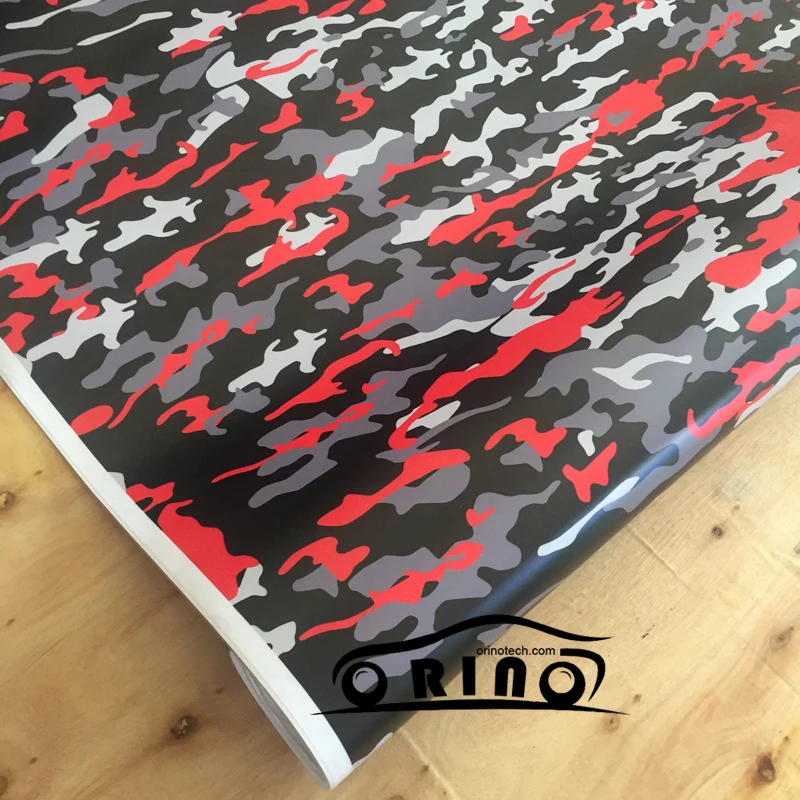 Black Red Camo Vinyl Wrap-1