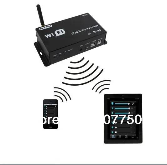 DC 12V Wifi конвертер dmx контроллер WIfi310 модель используется для Iphone и Ipad управления rgb