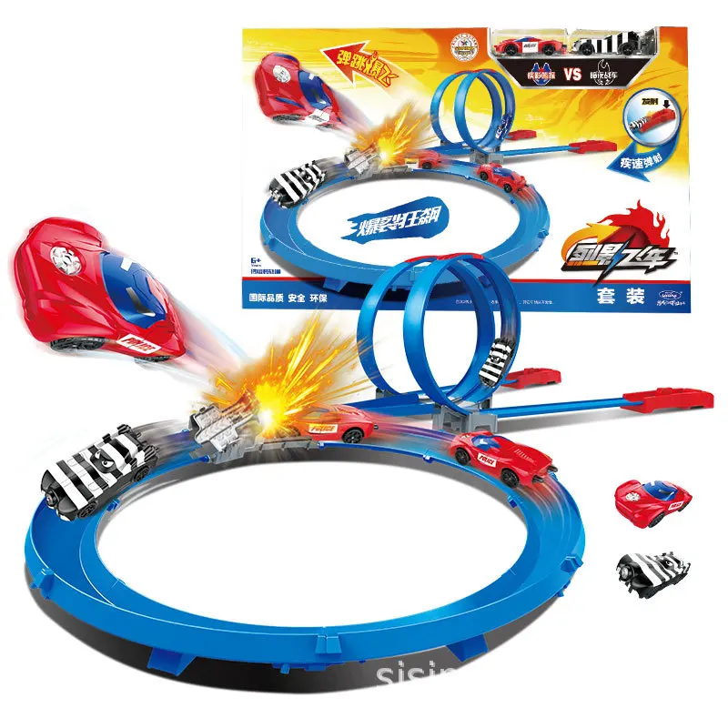 

Carros ECL-3-in-1 Track Asst Model Cars Train Kids Plastic Metal Toy-cars Hot Toys For Children BGJ08