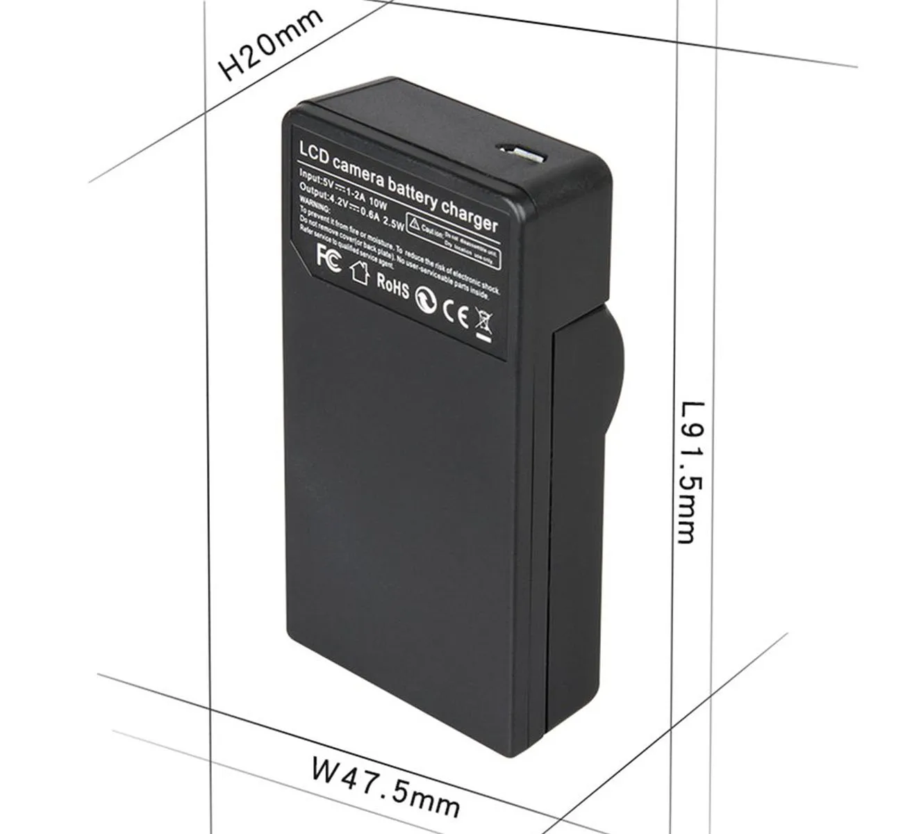 Батарея Зарядное устройство для цифрового фотоаппарата Panasonic DMWBMB9, DMW-BMB9, DMW-BMB9E, DMW-BMB9PP, DE-A84A, DEA84A, DE-A83B, DEA83B