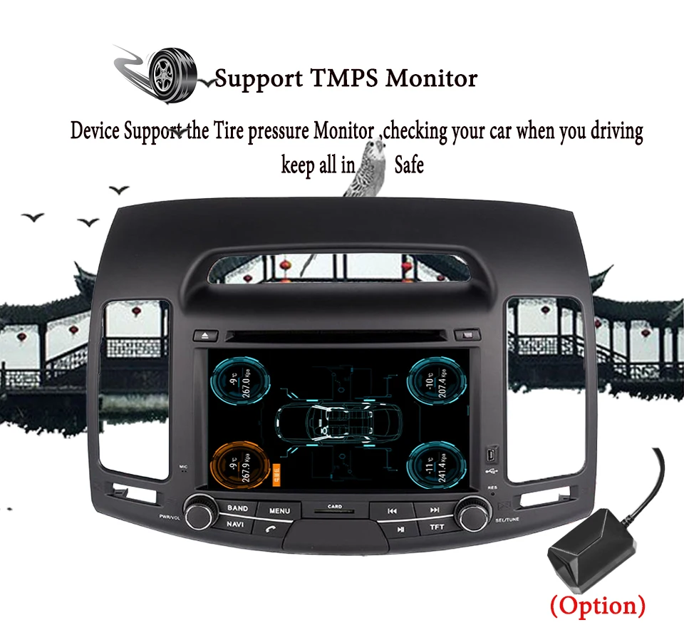 Flash Deal 2DIN Android 9.0 Car DVD GPS For HYUNDAI ELANTRA (2007-2011) Mirror Link auto multimedia Stereo HEAD UNITS SAT Navigation system 4