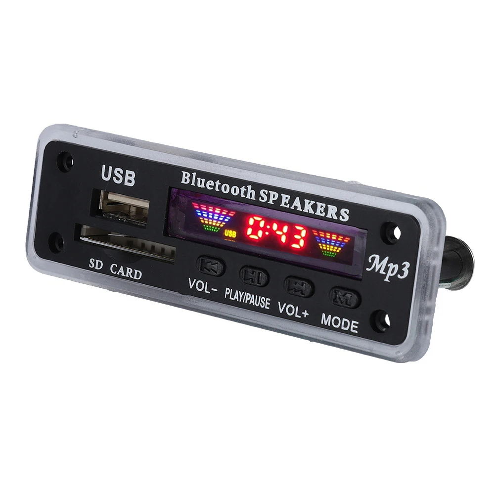 Hot Good quality Car Speaker Module FM Radio USB SD Card Wireless Bluetooth 5.0 MP3 Board Decoder Board Remote Control Player