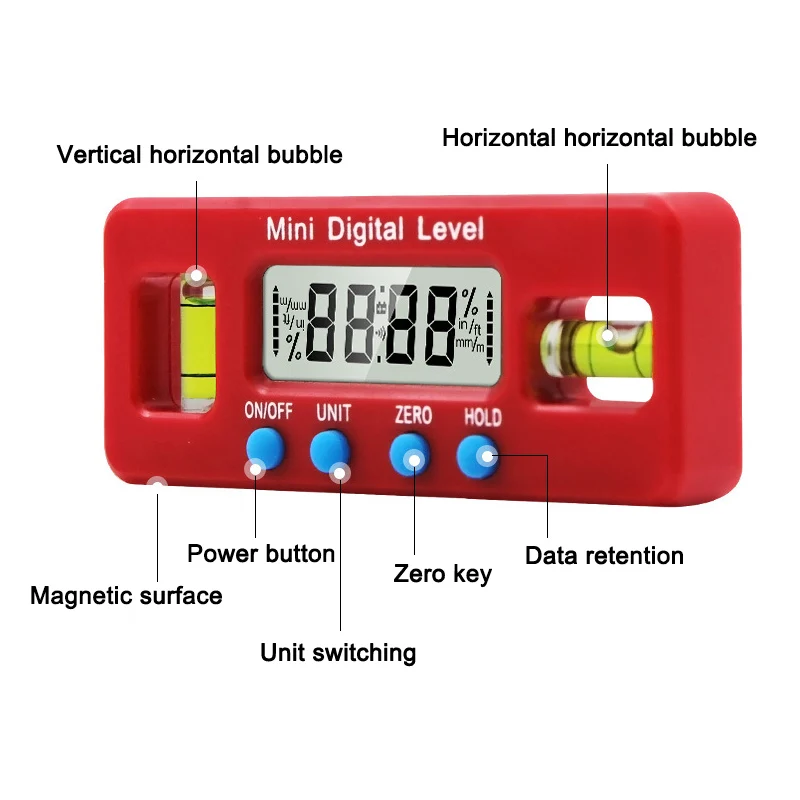 

Mini Digital Level Electronic Angle Gauges Protractor Magnetic Base Automobile Test Tool TN99