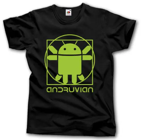 Android Andruvian футболка Parody Vitruvian Man Мобильный телефон Samsung 2019 новые модные брендовые