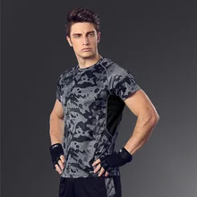 Мужской спортивный топ, футболки для фитнеса, спортивный бег Йога поезд, мужские быстросохнущие компрессионные тренировочные Muslce Бодибилдинг футболка MA43