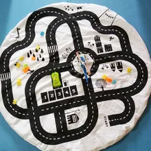 Buy 95x95cm Cotton Baby Play Mat Playmat for Kids Soft Blanket Children's Game Mats Home Decor Car Toys Playing Room Rug and Carpet Free Shipping