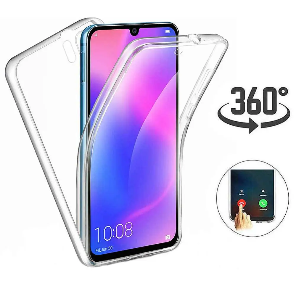 360 чехол для телефона с полным корпусом Huawei P30 P20 P10 P9 P8 Lite Pro Mate20 Mate10 прозрачный
