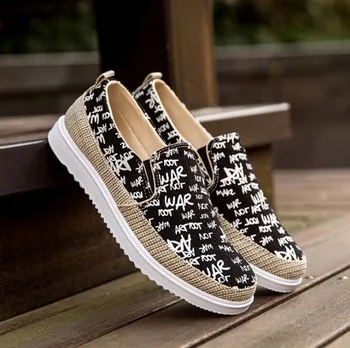 

Autumn & Winter New Lok Fu Shoes Convenient Slip-on Men's Shoes Korean Version of Anti-skid Hard-Wearing Canvas Shoes Tide Male