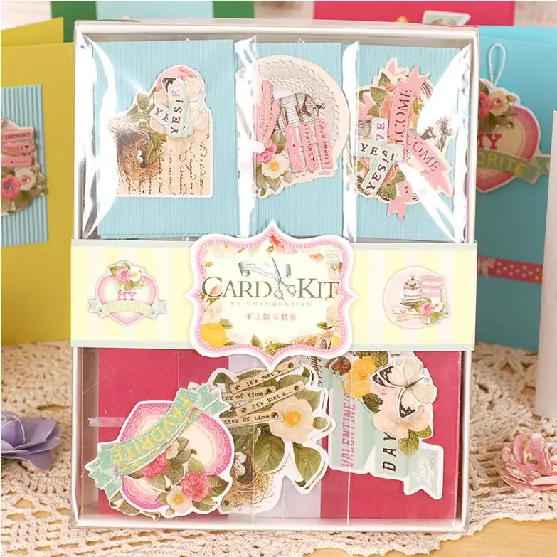Eno Greeting Eno Greeting DIY Vintage Card Kit Set Creative Gift