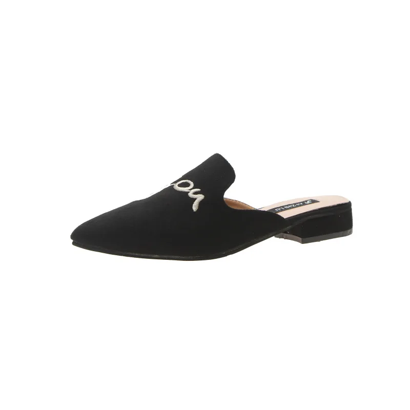 

2019 spring and autumn new women's shoes net red pointed flat shoes female Muller love wearing fashion baotou shoes