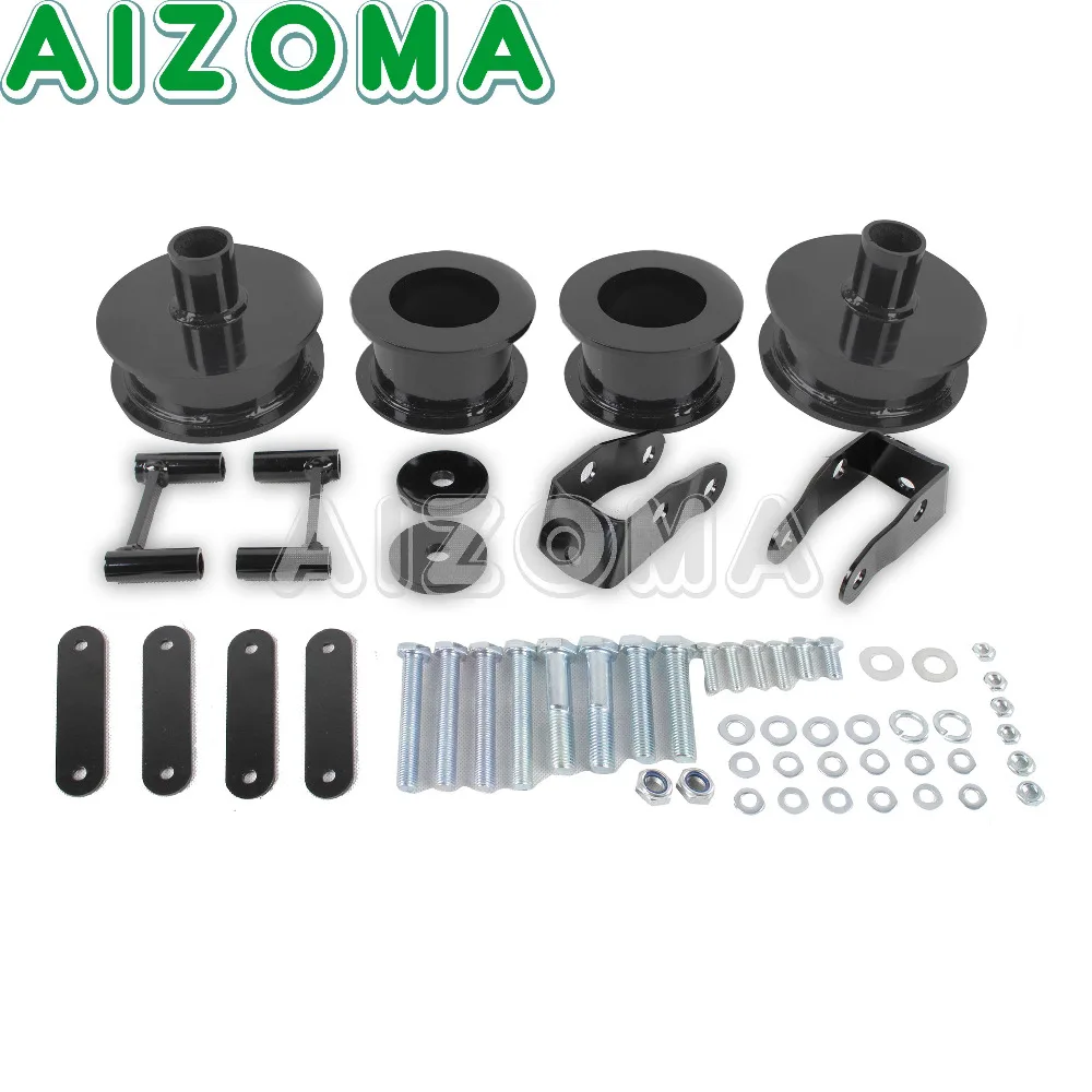 

Black Steel 2" Leveling Spacer Shock Extenders Kit For Jeep Wrangler JK Rubicon Unlimited 2007-2018