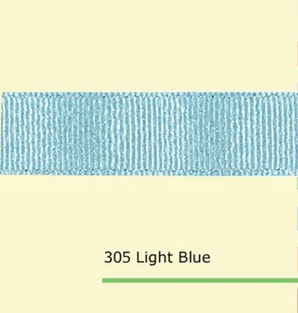 

5/8" inch (16mm) silver metallic Light Blue grosgrain ribbons
