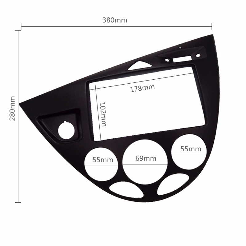 

Double Din Fascia for 2006 Ford Fiesta/ Focus, 2DIN (European, LHD) Radio Refitting Dash Installation Trim Kit