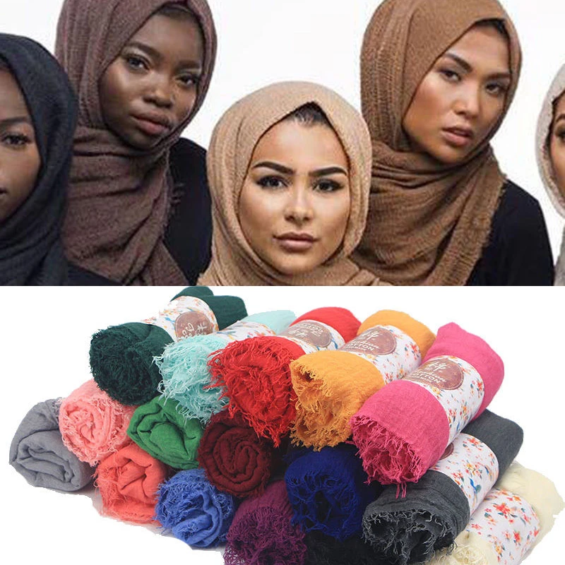 2018 Women Premium Cotton Hijabs Plain Crinkle Cloud Hijab Scarf Shawl Soft Islam Muslim Headcover 2018 Women Premium Cotton Hijabs Plain Crinkle Cloud Hijab Scarf Shawl Soft Islam Muslim Headcover