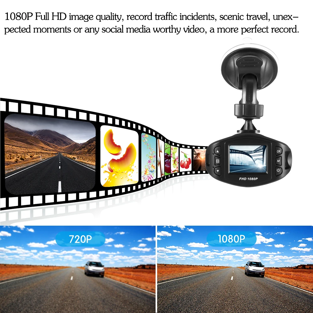 Видеорегистратор Onever Mini 1080P FHD Автомобильный видеорегистратор видеокамера для