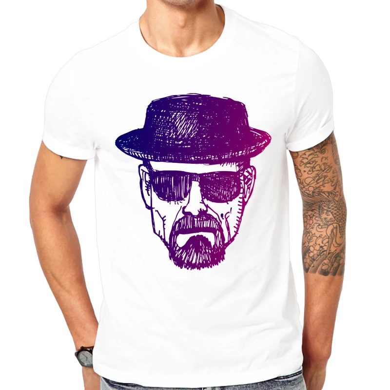 

Say My Name Heisenberg printed men t-shirt Cool Bad design men's tee shirts tops danger T-shirt casual men's t shirts