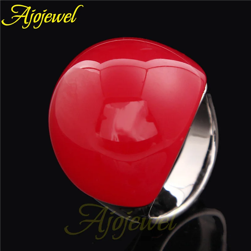 Finger Ring Size7-10 Semi-Precious Stone for Female opal