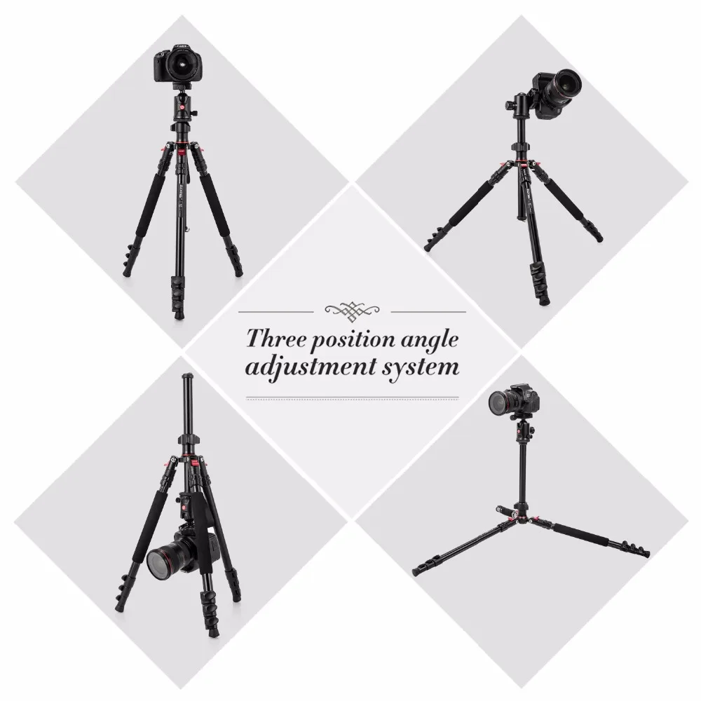  Zomei Aluminium Camera Tripod 63 Inch with Ball Head Quick Release Plate DSLR Travel Tripod for SLR