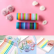 Для выведения токсинов, 40 шт DIY декоративный Радуга Washi лента главная полезная для маскировки рулон липкой Бумага, проклееные, аксессуары