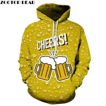 

Ball Men Hoodies Thick Sweatshirt Couple Beer Stout Brand 3d Pullover Warm Casual Long Sleeve Streetwears Drop Ship ZOOTOPBEAR