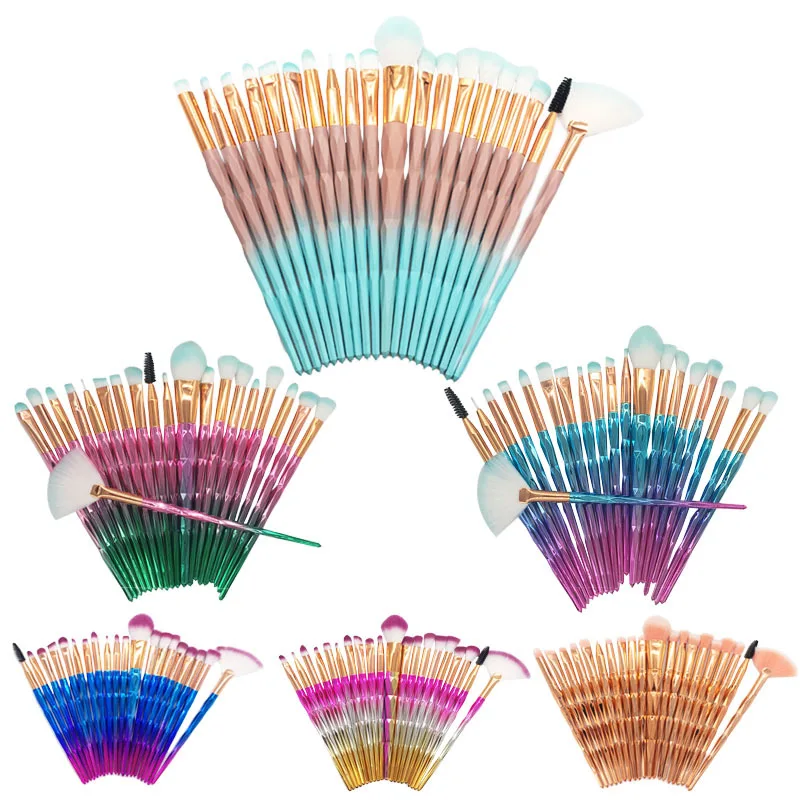 

20Pcs Diamond Unicorn Makeup Brushes Set Cosmetic Beauty Make Up Brush Gift DROP SHIPPING