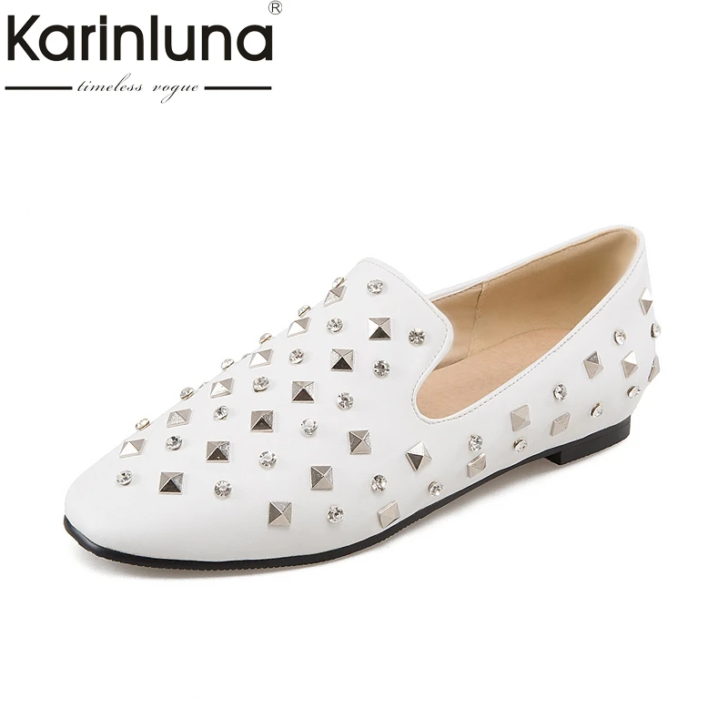 

KarinLuna Large Size 32-46 Customization Slip On Woman Shoes Fashion Flats Comfortable Casual Women Shoes Brand Shoe