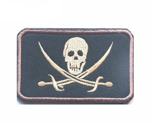 Jolly Rogers Pirate Embroidered Patch US Navy Badges Military Morale ...