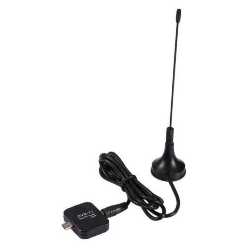 Dvb-T2 Mini Micro-Usb Tuner Tv Receiver + Antenna For Android Smartphone Tablet