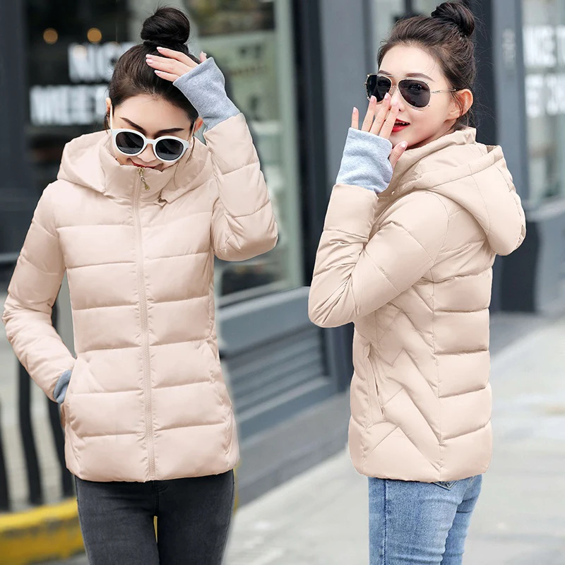 

2019 Winter Women Jacket Short Down Outwear Plus size 5XL Female Winter Coat Cotton Padded Warm Jacket Women Winter Down Coat