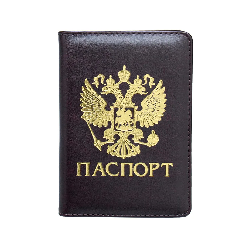 2019 дорожная русская Чековая книга Pu Обложка для паспорта женщин и мужчин