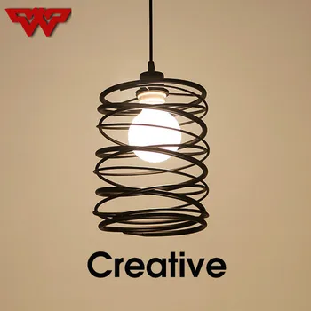 

Nordic fashion Iron Art Chandelier personality creation spring chandelier dining room lamp bedroom lamp bar chandelier