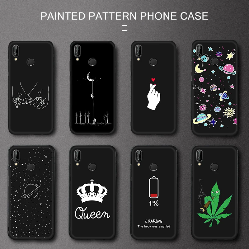 

TPU Printing Phone Case For Huawei Honor 8X Max 9X Pro Note 10 9 Lite 7X V9 Play 6C Pro Magic 2 Space Cartoon Cover Patten Coque