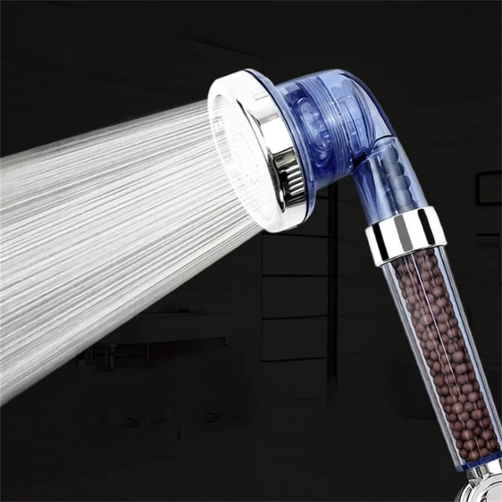 

Spa Shower Head Sprinkler Negative Ions Anion Temperature Sensor RGB Color Hand Held Spa Shower Nozzle