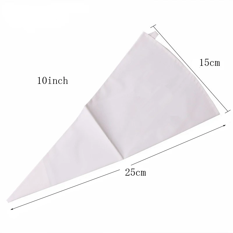 Reuseable 10 12 14 16 18 Inches White Cotton Cloth Piping Bag Cake Decor For Fondant Cake cookie icing DIY Baking Pastry Tools