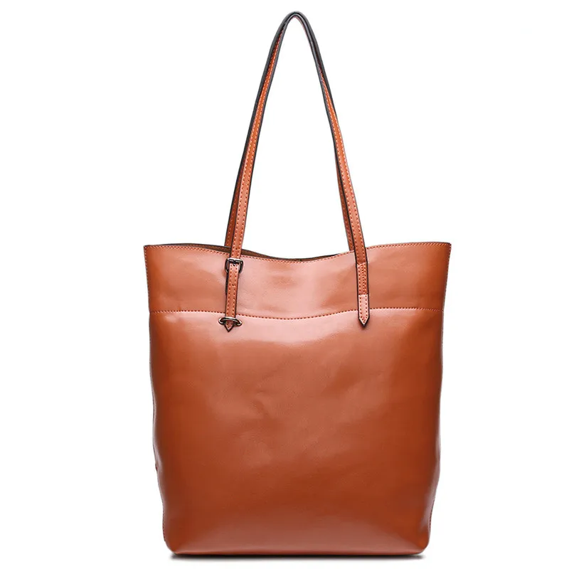 

HANSOMFY Genuine leather handbag bag shoulder bag trend