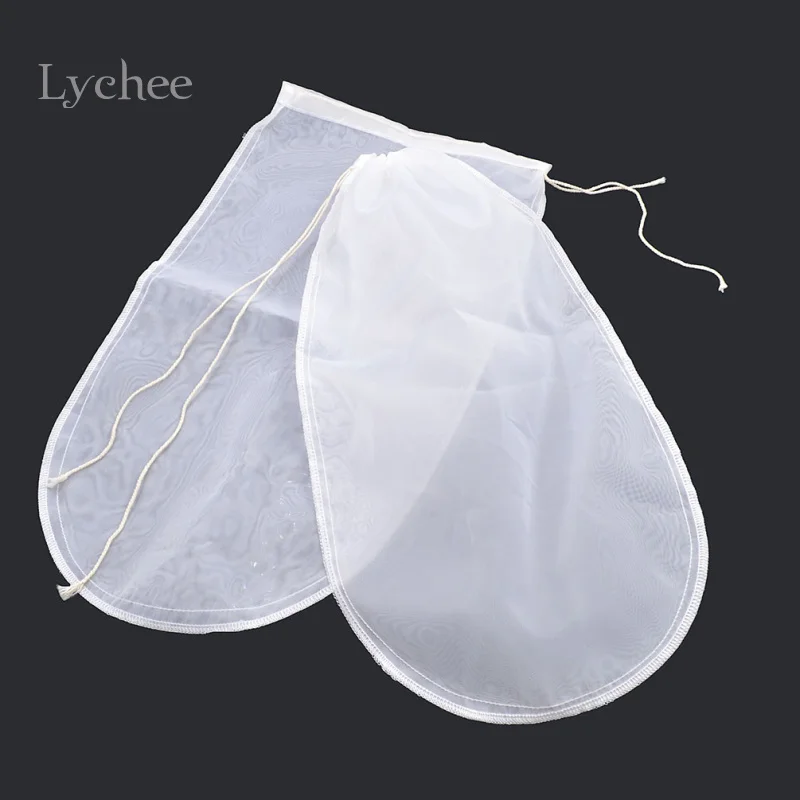 Lychee 2 шт./лот многоразовые нейлоновые ситечки для чая, мякоти, фруктов, для сока желе, пищевой орех, молочный фильтр - Цвет: 3