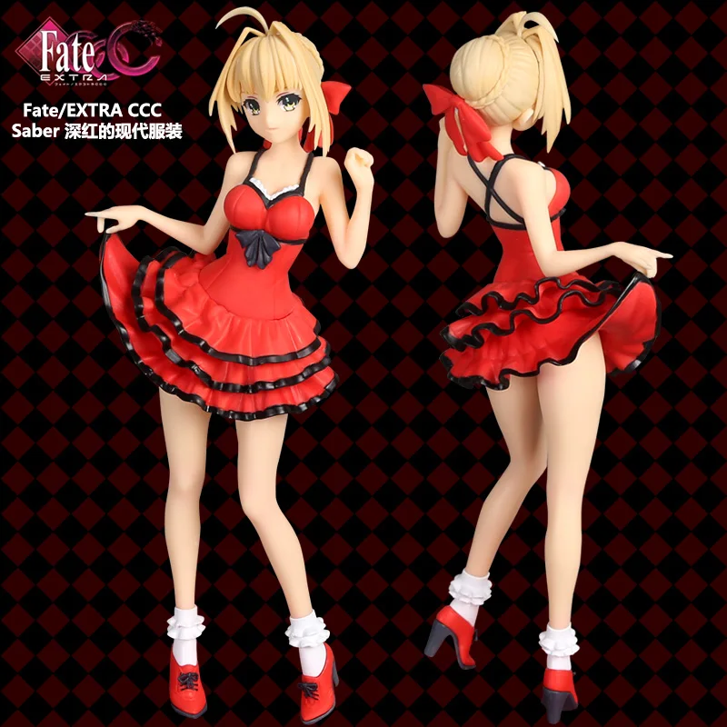 Фигурки героев мультфильмов Fate/EXTRA CCC 25 см красный меч игрушки анимация